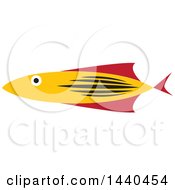 Clipart Of A Marine Fish Royalty Free Vector Illustration