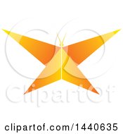 Poster, Art Print Of Gradient Orange Butterfly