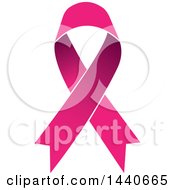 Clipart Of A Pink Awareness Ribbon Royalty Free Vector Illustration by ColorMagic