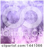 Poster, Art Print Of Purple Watercolor Painted Splat Background