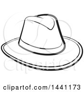 Poster, Art Print Of Black And White Cowboy Hat