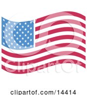 The American Flag Clipart Illustration