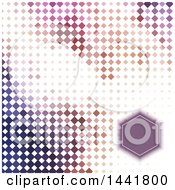 Poster, Art Print Of Geometric Frame Invitation Over Pixels