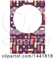 Poster, Art Print Of Colorful Modern Geometric Vertical Business Card Or Background Design