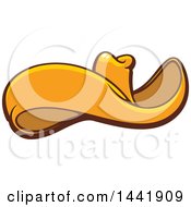 Clipart Of A Mexican Sombrero Hat Royalty Free Vector Illustration