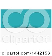 Poster, Art Print Of Turquoise And White Business Card Or Background Design