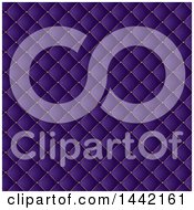 Clipart Of A Purple Quilted Pillow Texture Background Royalty Free Vector Illustration
