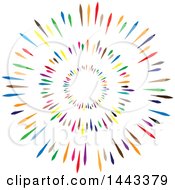 Clipart Of A Colorful Circle Design Royalty Free Vector Illustration by ColorMagic