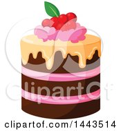 Poster, Art Print Of Layer Cake With Berries