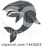 Tough Humpback Whale Mascot