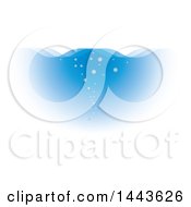 Poster, Art Print Of Background Of Bubbles In Blue Water