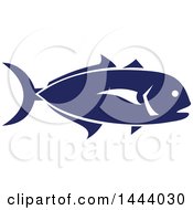 Poster, Art Print Of Blue Crevalle Jack Fish In Profile