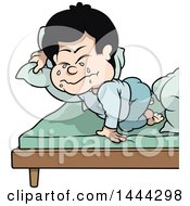Poster, Art Print Of Cartoon Boy Crying At Nap Time