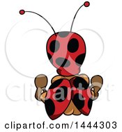 Poster, Art Print Of Cartoon Rear View Of A Ladybug