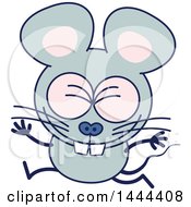 Poster, Art Print Of Cartoon Celebrating Mouse Mascot Character