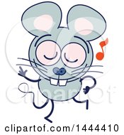 Poster, Art Print Of Cartoon Dancing Mouse Mascot Character