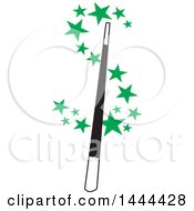 Poster, Art Print Of Magic Wand In The Center Of A Star Usd Dollar Currency Symbol