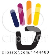 Poster, Art Print Of Hand Holding Up Four Fingers