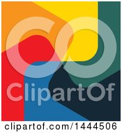 Clipart Of A Colorful Abstract Spiral Background Or Logo Design Royalty Free Vector Illustration