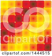 Poster, Art Print Of Red Yellow And Orange Tile Background