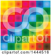 Clipart Of A Background Of Colorful Tiles Royalty Free Vector Illustration
