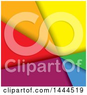 Clipart Of A Background Of Colorful Sections Royalty Free Vector Illustration