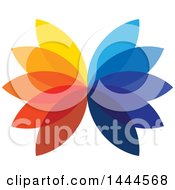 Poster, Art Print Of Flower With Colorful Petals