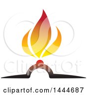 Clipart Of A Gas Flame Royalty Free Vector Illustration by ColorMagic