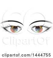 Poster, Art Print Of Pair Of Colorful Eyes