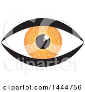 Clipart Of An Orange Circuit Board Eye Royalty Free Vector Illustration by ColorMagic
