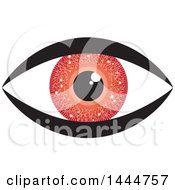 Clipart Of A Red Circuit Board Eye Royalty Free Vector Illustration by ColorMagic
