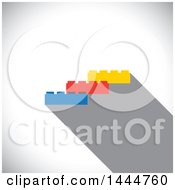 Poster, Art Print Of Colorful Building Blocks Over Shading