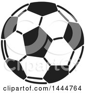 Clipart Of A Black And White Soccer Ball Royalty Free Vector Illustration by ColorMagic
