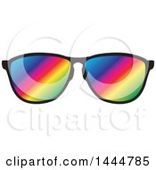 Poster, Art Print Of Pair Of Rainbow Sunglasses