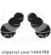 Clipart Of Black And White Balls Royalty Free Vector Illustration