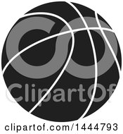 Clipart Of A Black And White Basketball Royalty Free Vector Illustration by ColorMagic