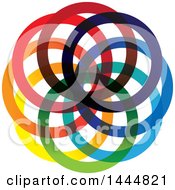 Poster, Art Print Of Colorful Abstract Rings Logo Design