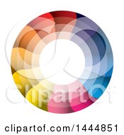 Clipart Of A Colorful Abstract Circle Royalty Free Vector Illustration