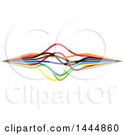 Poster, Art Print Of Colorful Strings Or Lines Logo Design