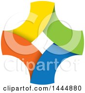 Poster, Art Print Of Colorful Cross Logo Design