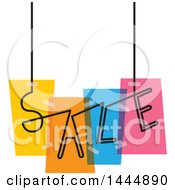 Poster, Art Print Of Colorful Suspended Sale Design