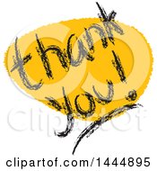 Poster, Art Print Of Yellow Mark And Thank You Text
