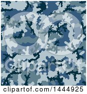 Poster, Art Print Of Blue Camouflage Pattern Background