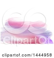 Clipart Of A Pink And Purple Watercolor Paint Strokes Background Or Business Card Design Royalty Free Vector Illustration