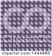 Clipart Of A Retro Layered Scale Or Purple Circles Background Royalty Free Vector Illustration