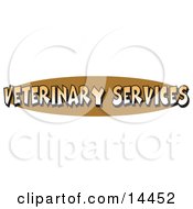 Internet Web Button Reading Veterinary Services Clipart Illustration