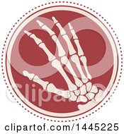 Clipart Of A Retro Flat Styled Hand Xray Medical Design Royalty Free Vector Illustration by Vector Tradition SM