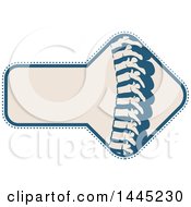 Poster, Art Print Of Retro Flat Styled Blue And Tan Human Spine Medical Design