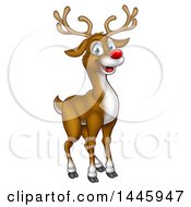 Poster, Art Print Of Happy Red Nosed Reindeer