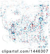Clipart Of A Colorful Halftone Dots On White Background Royalty Free Vector Illustration